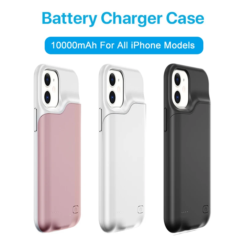 cute iphone 12 pro cases 10000mAh Battery Charger Case For iPhone 11 12 Pro Fast Charging Case Portable Power Bank Cover For iPhone X XS XR 6 7 8 6S Plus best iphone 12 pro case