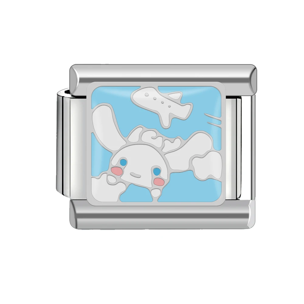 Italian Charm Stainless Steel Bracelet 9mm Diy Super Cute