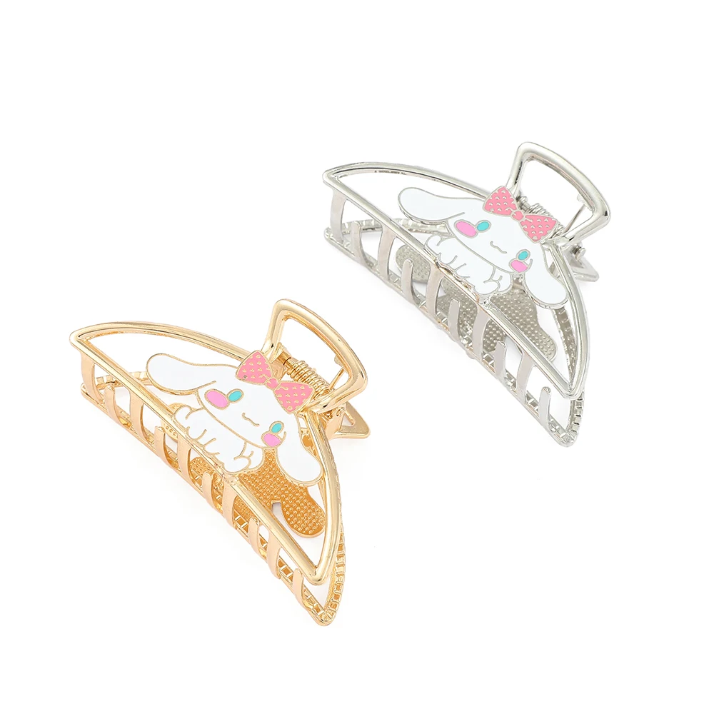 

Sanrio Cinnamoroll Hairpin Kawaii Cartoon Charms Hairpin Fixed Hair Metal Hair Clips for Women Jewelry Hair Accessories Toy Gift