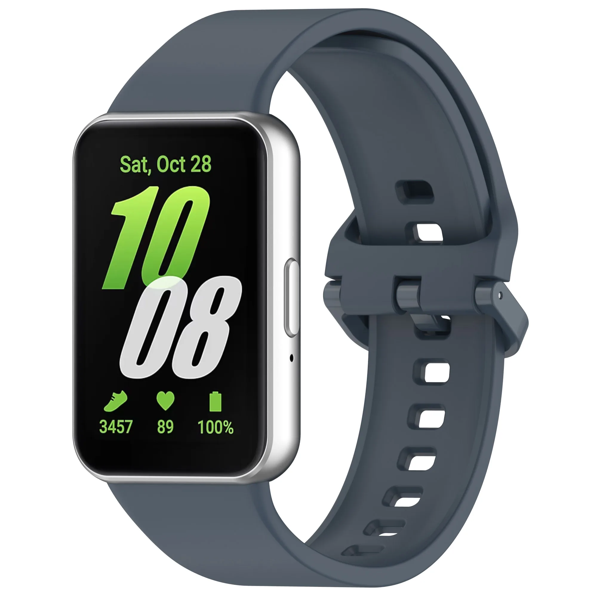 Dual-Purpose Silicone Strap with Screen Protector for Fitness Tracker Wristbands