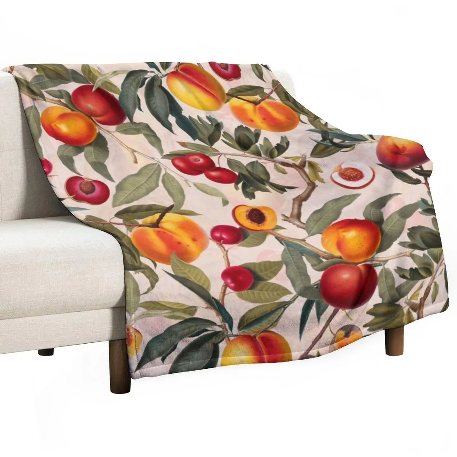 

Vintage Fruit Pattern XXIII Throw Blanket Giant Sofa Blanket Sofa Throw Blanket