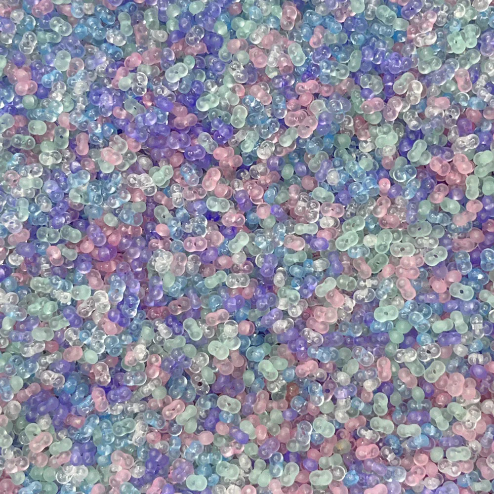 

20g 3x6mm Peanut Charm Acrylic Seed Beads Mixed Color DIY Bracelet Necklace Spacer For Jewelry Making Accessorie Handmade Sewing