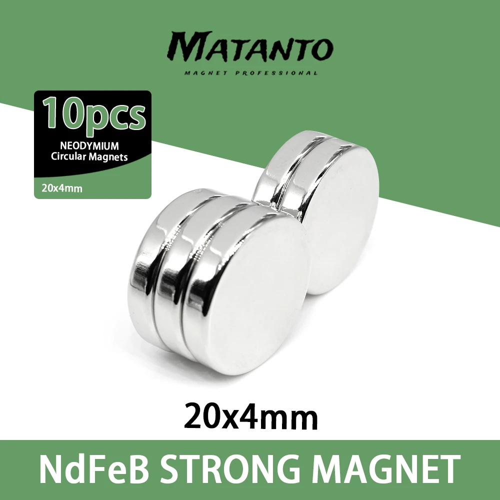 

10/20/50PCS Permanent Round Magnets Neodymium Magnet N35 20x4mm Strong Magnetic Magnets 20*4mm Powerful Magnets