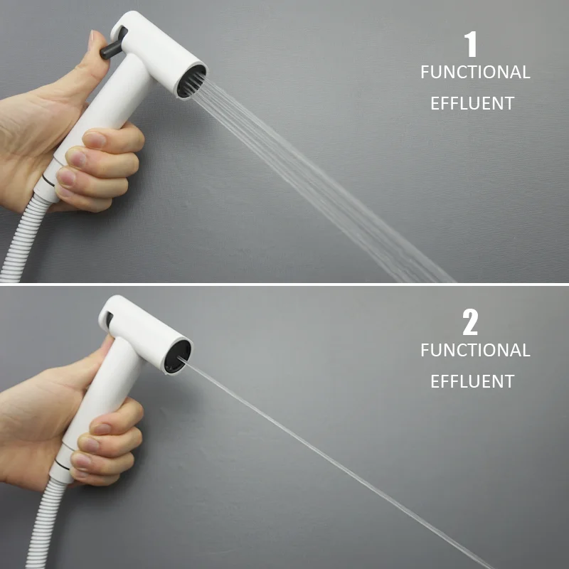 Wall Mounted Black Toilet Cleaning Bidet ABS Spray Gun Sprayer Set Anal Cleaning Washing Machine Bathroom Shower Nozzle