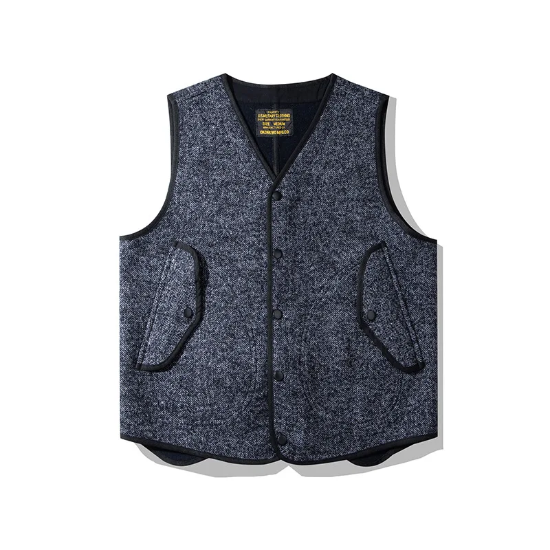セットaere wool vest oll kyoto SHEEP SHIRT OKONKWO AMEKAJI British Coarse Flower Wool Vest Outdoor
