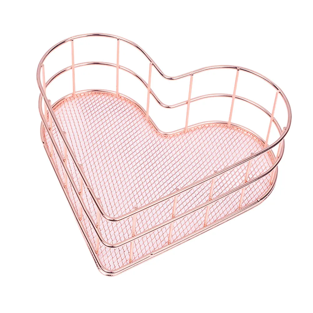 1Pcs 로즈 골든 메탈 도서 보관 바구니 파일 주최자 홈 오피스 학교 잡지 문서 주최자 용 데스크탑 홀더