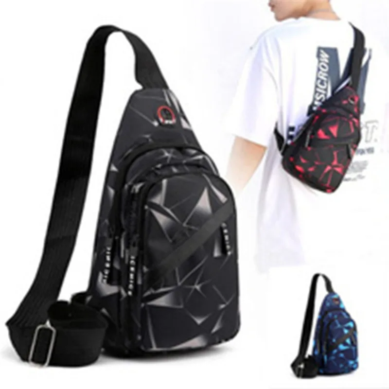 

2023 New Men's Chest Bag New Fashion Korean-Style Casual Sports Water-Proof Shoulder Crossbody Bag Cross Body Chest Bag For Male