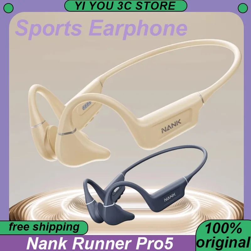 

Беспроводная Bluetooth-гарнитура Nank Runner Pro5 костной проводимости, профессиональная Водонепроницаемая открытая спортивная Гарнитура