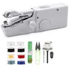 Mini Portable Handheld Sewing Machine Stitch Sew Needlework Cordless Clothes Fabrics Electric Sewing Machine With Kit Accessorie 1