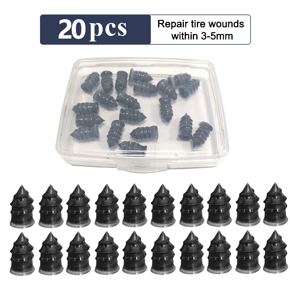 Tubeless Tire Repair Kit with Puncture Screws and Patches