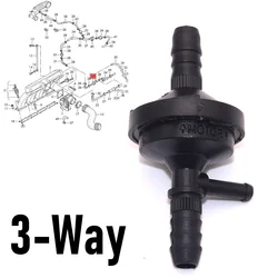 JEAZEA 07C133529A 3-Way Air Pump Vacuum Check Valve Pipe For Audi A4 A6 Quattro Volkswagen VW Passat B5 1999 2000-2005 1.8T
