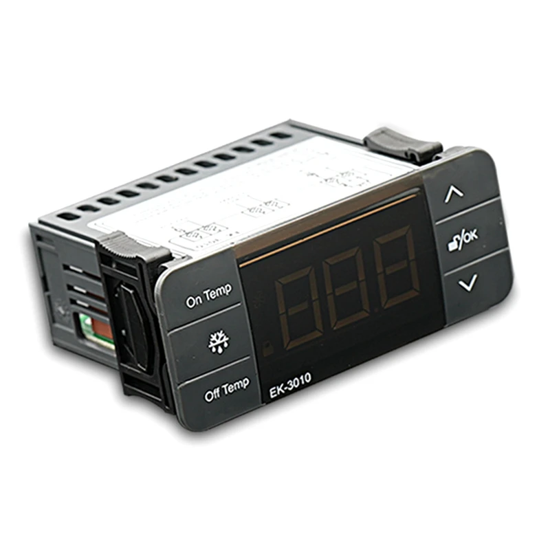

Temperature Controller Thermostat Black EK-3010 220V Sensor With Probe For Cold Storage Freezer