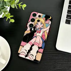 Sailor Moon Themed Black Phone Case Cover - Samsung S21lite (Z1)