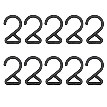 10Pcs Triangle Storage Hook Z-Shaped Portable Camping Hangers Multi-Purpose DIY for Outdoor Camping Picnic