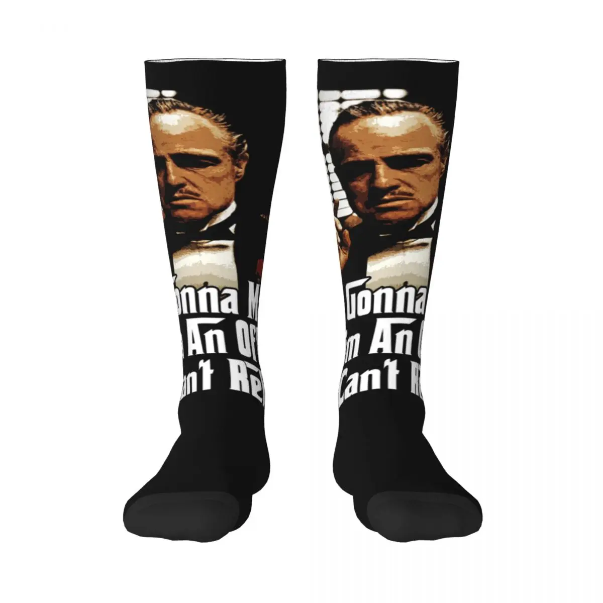

Humorous The Godfather Vito Corleone 16 Adult Stockings Unique Good breathability Joke Color contrast Hyundai Elastic Stockings
