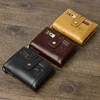 SCHLATUM Men Leather Wallet Fashion Short Zipper RFID Purses New Style Multifunction Credit Business Card Holder 6