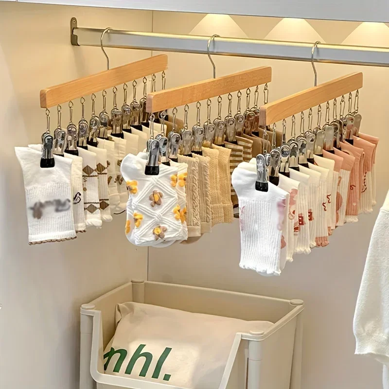 Household Multi-clip Drying Rack Anti-tangle Sock Clip Student Dormitory Clothes Drying Rack Pants Clip Hat Storage Rack 4