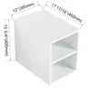 12 Inch Small Wall Mounted  Shelves, Suitable For Small Bathroom, Glossy White 3