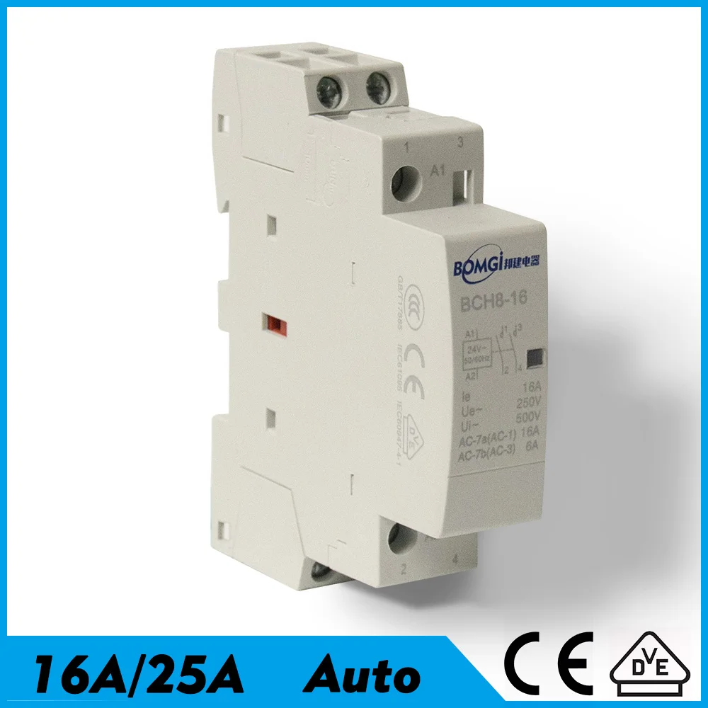 Contator Modular do Agregado Familiar Contator de Bobina Rele Relai do Silêncio Trilho do Ruído do nc de y 220v 230v 24v 2no 2nc 1no 240v 2p 110v ca 220v