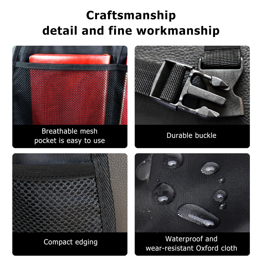 Anti Kick Mats Cushion Anti Mud Dirt Seat Back Protective Cover Waterproof Auto Seat Back Protector Mat Car Interior Accessories