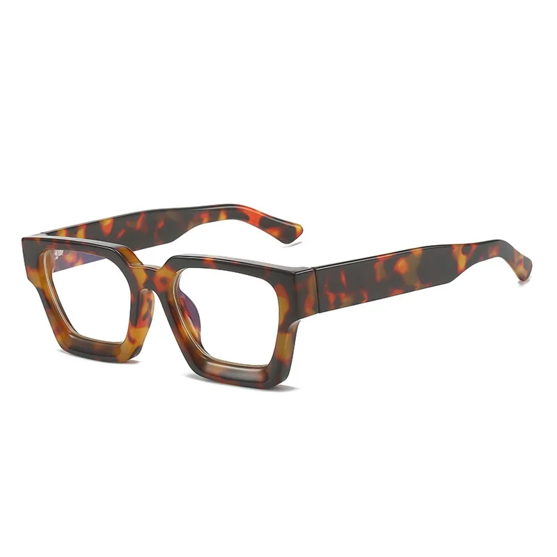 Vintage-Inspired Oversized Yellow Square Glasses