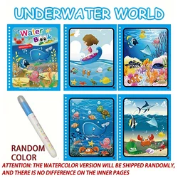 Enchanting Reusable Water Drawing Book for Sensory & Early Learning Fun (The underwater world)