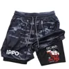 Anime IPPO Print 2 in 1 Compression Shorts for Men Athletic Performance Gym Shorts with Pockets Quick Dry Fitness Workout Boxing 5