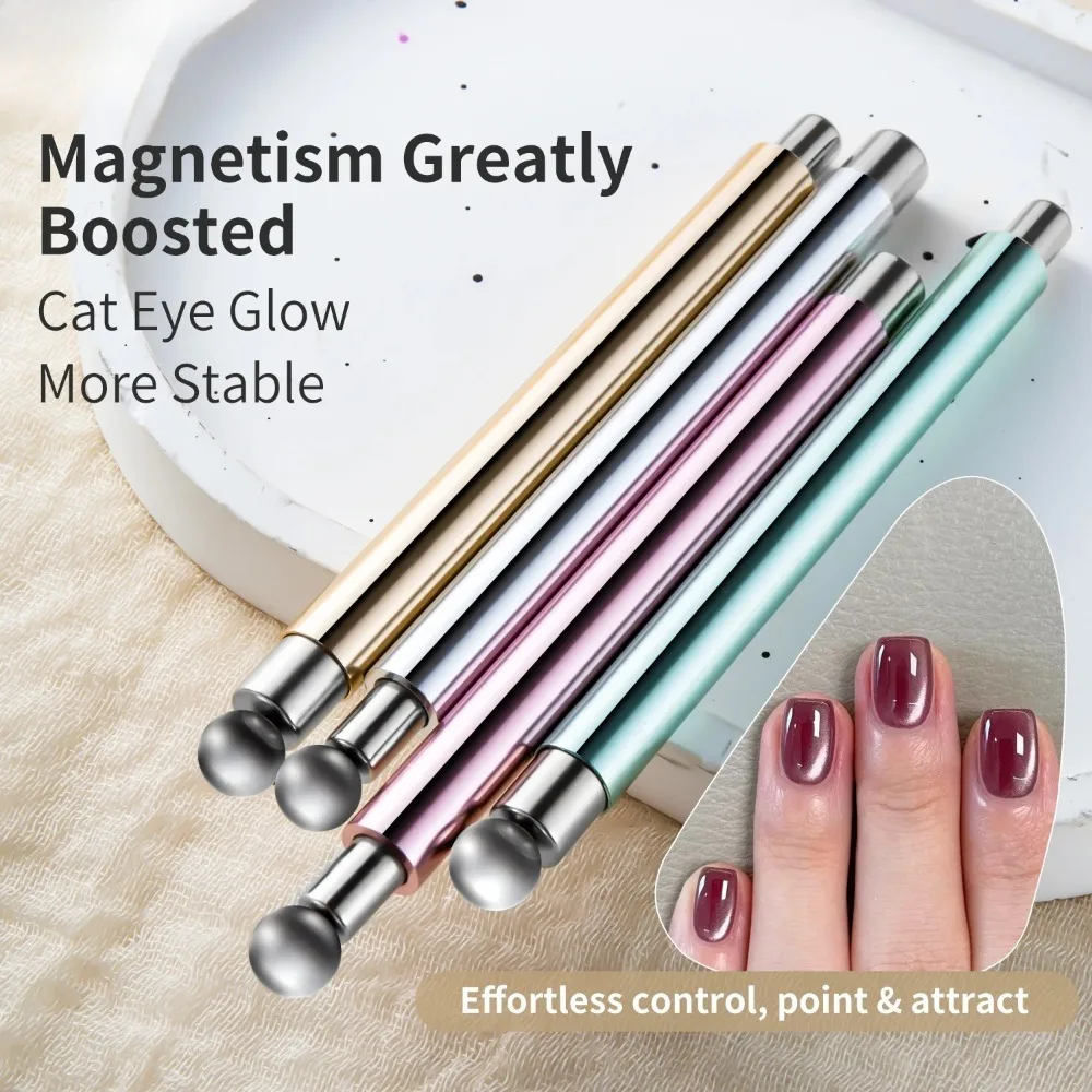 1pc Cat Eye Nail Art Magnetic Tool Cylindrical Stick Ball Magnet Manicure Accessory