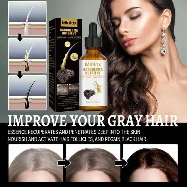 Ganoderma의 힘으로 흰머리카락을 검게