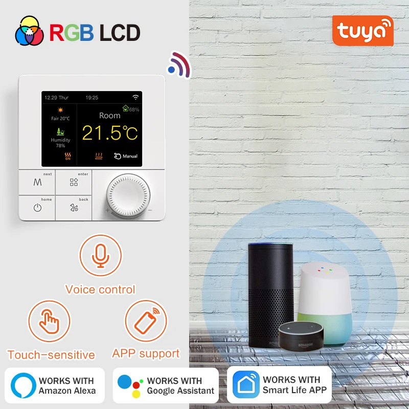 Tuya Smart WiFi Thermostat Electric Floor Heating Water Thermoregulator for  Warm Floor Temperature Controller Alexa Google Home - AliExpress