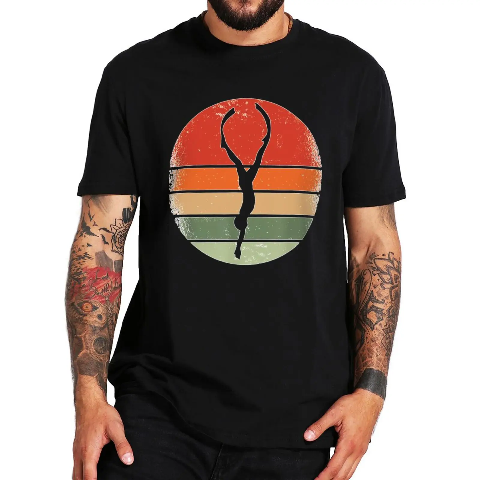 

Humor tshirt Retro Freediving T Shirt Snorkeling Sports Lovers Gift Women Men Clothing Cotton Unisex O-neck Soft T-shirts