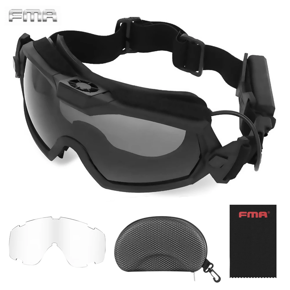 Sport Paintball Goggles Fan Tactical Goggles Fan Airsoft Regulator