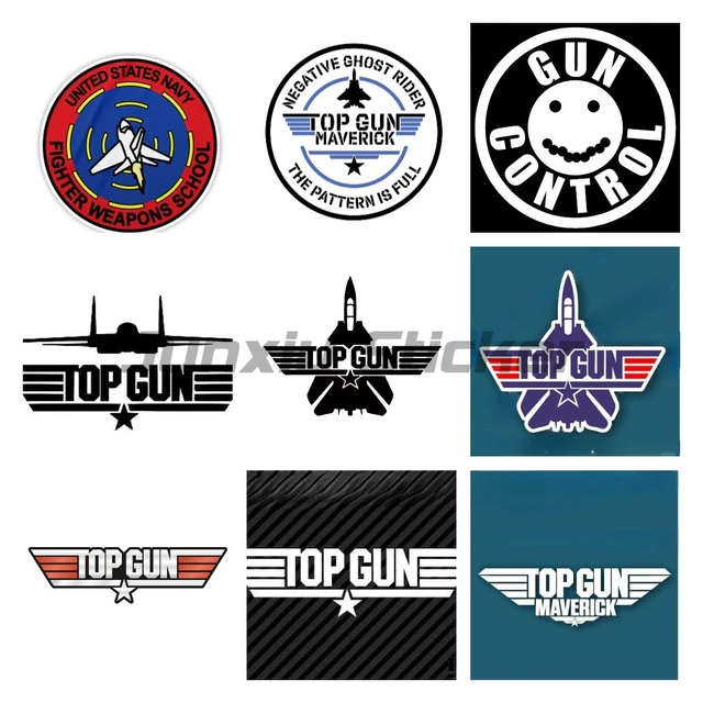 Creative Top Gun Decal Pvc Car Sticker Atv Rv Car Styling Vinyl