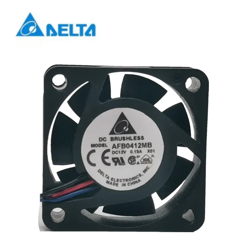 Новый вентилятор ЦП DELTA 4 см AFB0412MB 4015 12V 0.13a 3-проводной 2-проводной бесшумный охлаждающий вентилятор