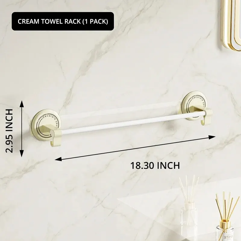 1pcs Bathroom Multifunctional Towel Bar Plastic Shower Towel Rack For Bathroom Wall Mounted Holder