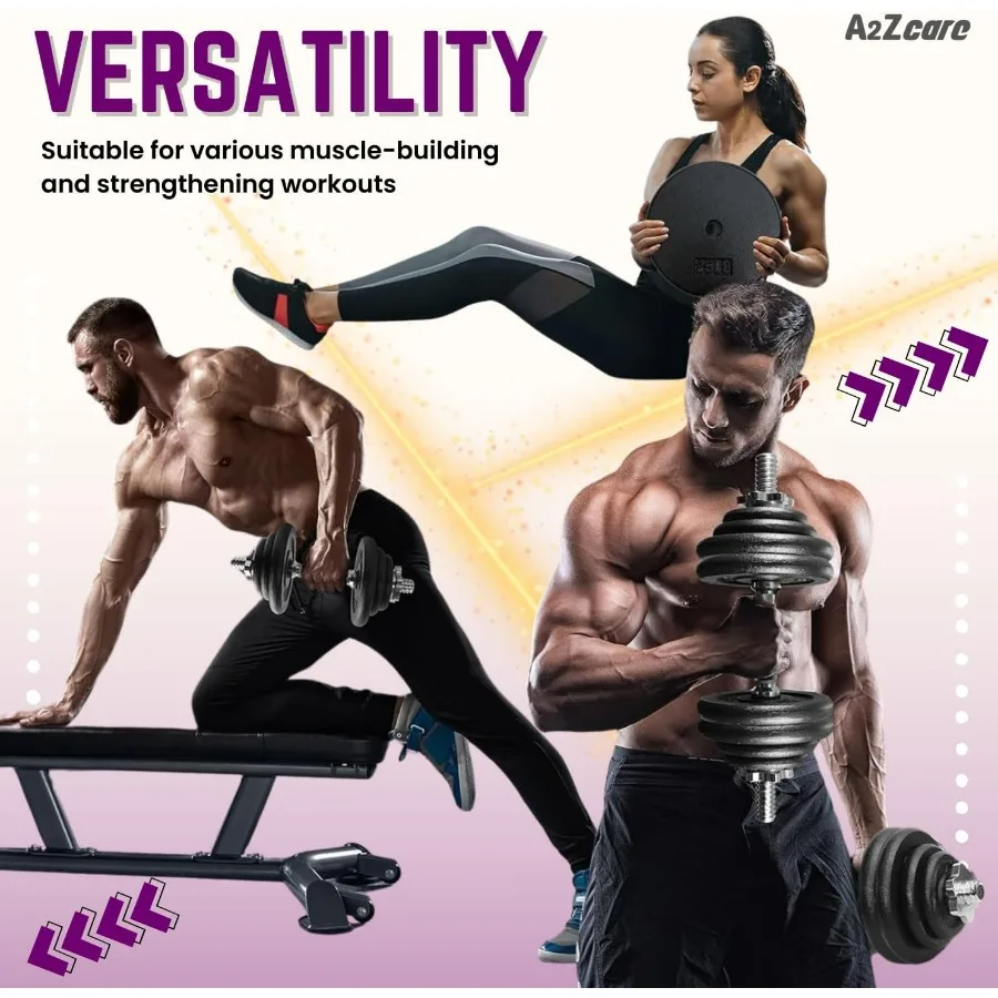 1-Inch Standard Weight Plates - Cast Iron Dumbbell Plates