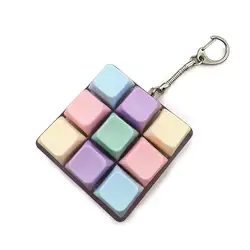 Fidget Decompression Keyboard Key Toy - Anti - Stress Finger Game Keychain for Adults, Boys, and Girls (9 key)