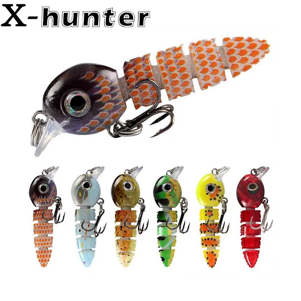 55MM 4.5G Tadpole Singing Multi Jointed Swimbait Fishing Lures