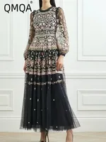 فستان مطرز بالورود متوفر بألوان 1