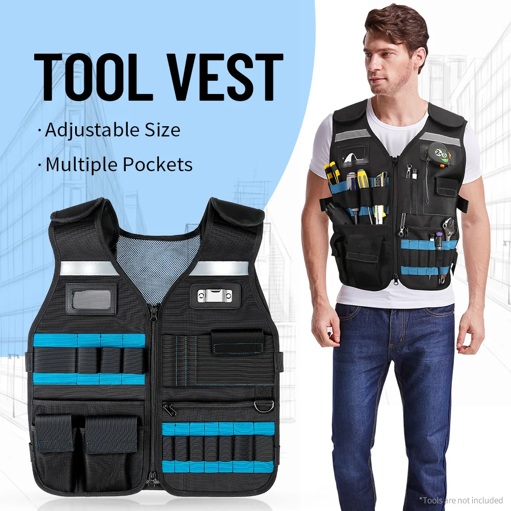 Tool bag, Tool Vest Electrician, Tool Vest for Carpenters, Tool