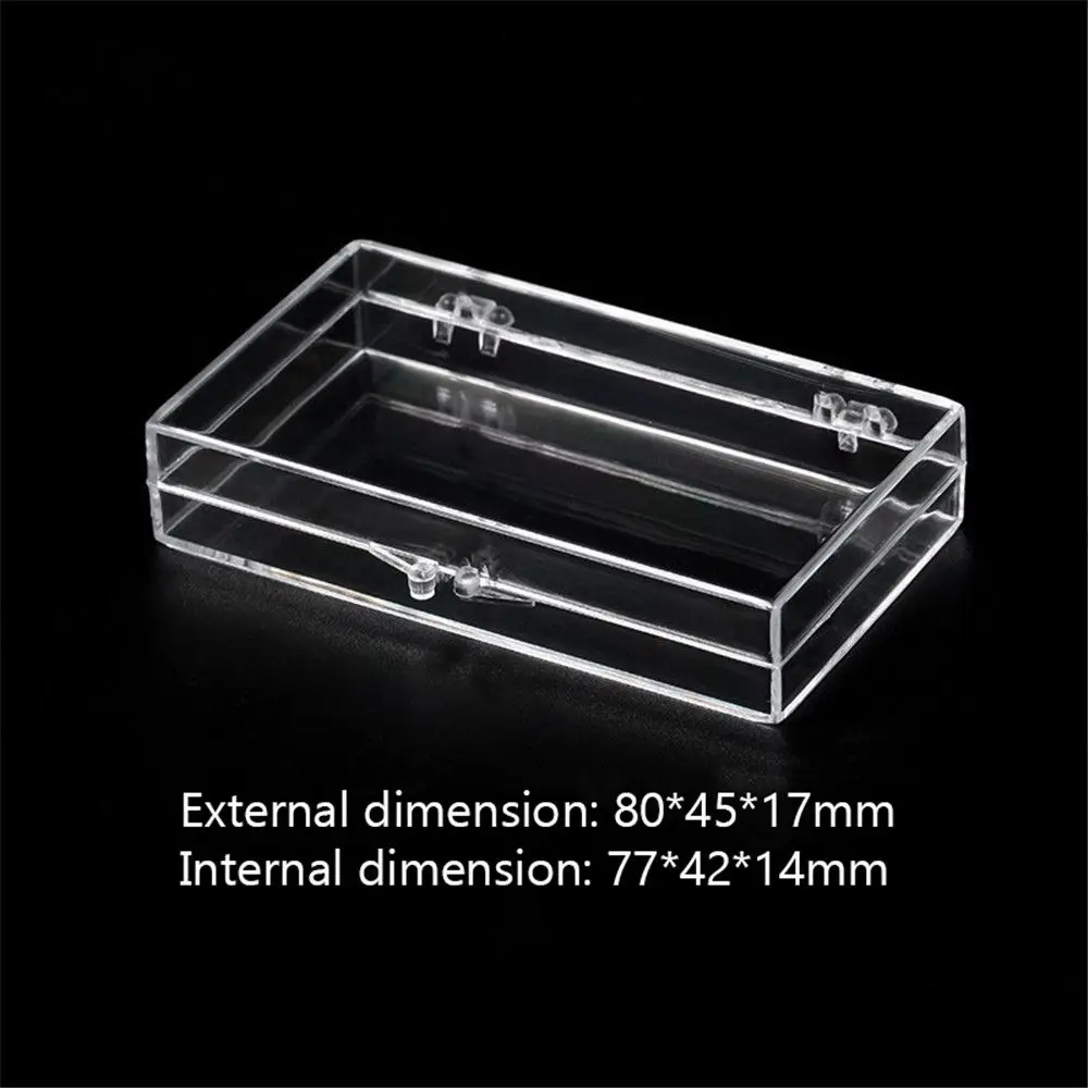 Acrylic Transparent Box Lid Jewelry Candy Storage Box Badge Commemorative Coin Storage Box Personal Postcard Box Home Accessory 5