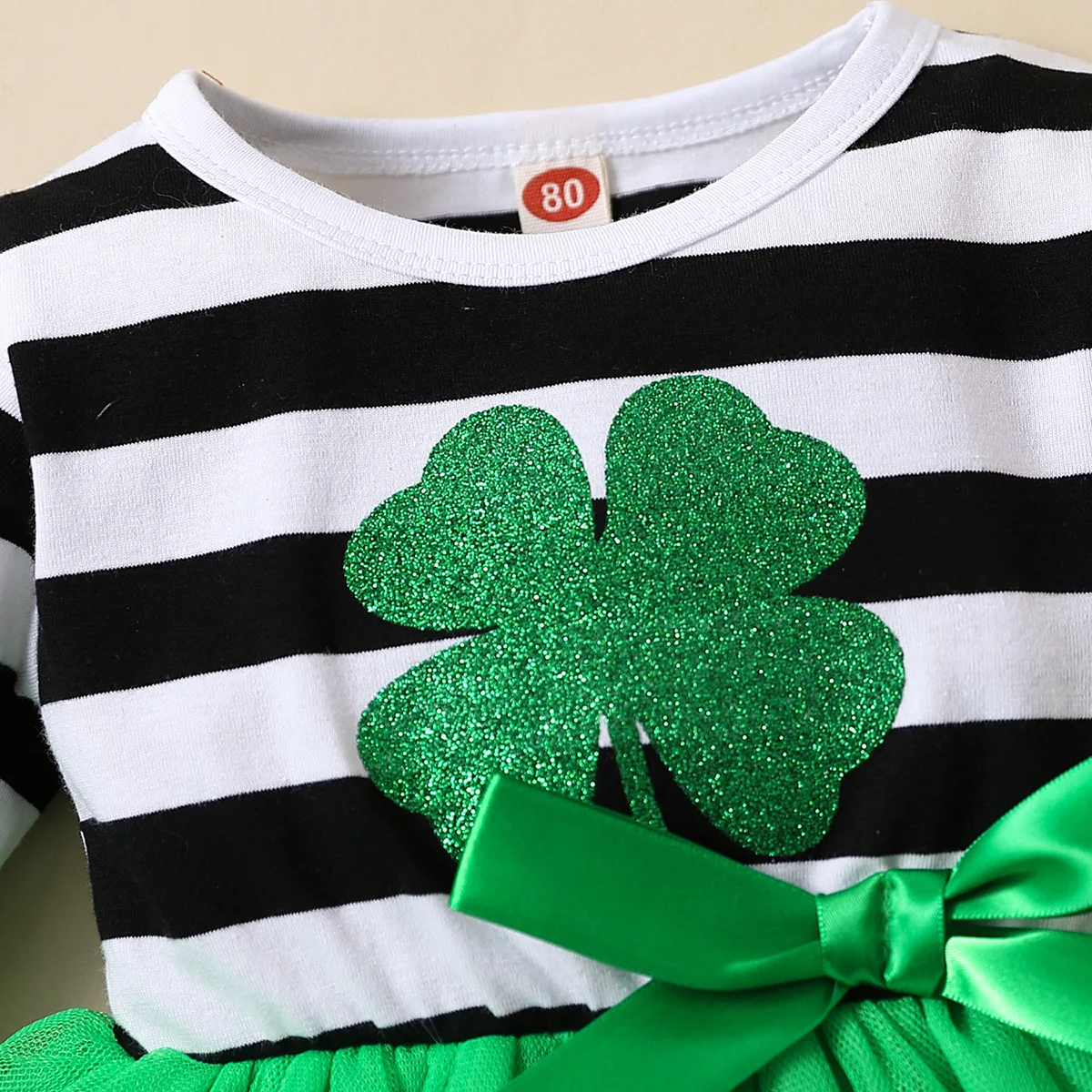 Girls' St. Patrick's Clover Princess Dress 4