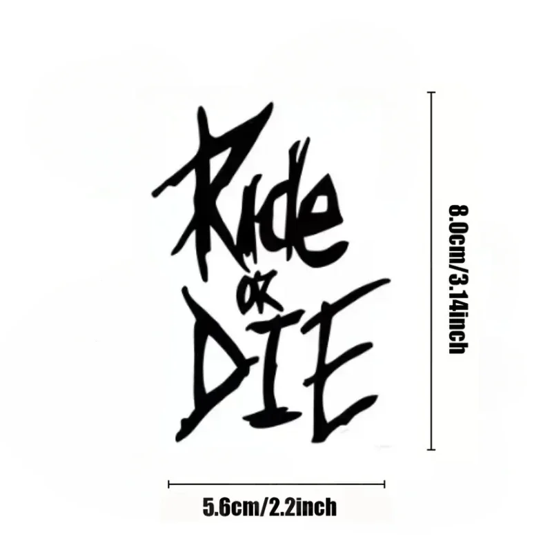 Fietskader met Ride or Die-sticker aangebracht op de bovenbuis
