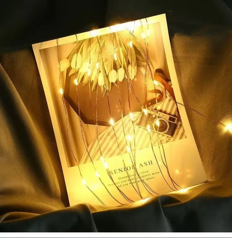 รูปสินค้า สายไฟ LED Fairy Light ยาว 50-300 เมตร กันน้ำ ใช้ตกแต่งได้ทุกเทศกาล