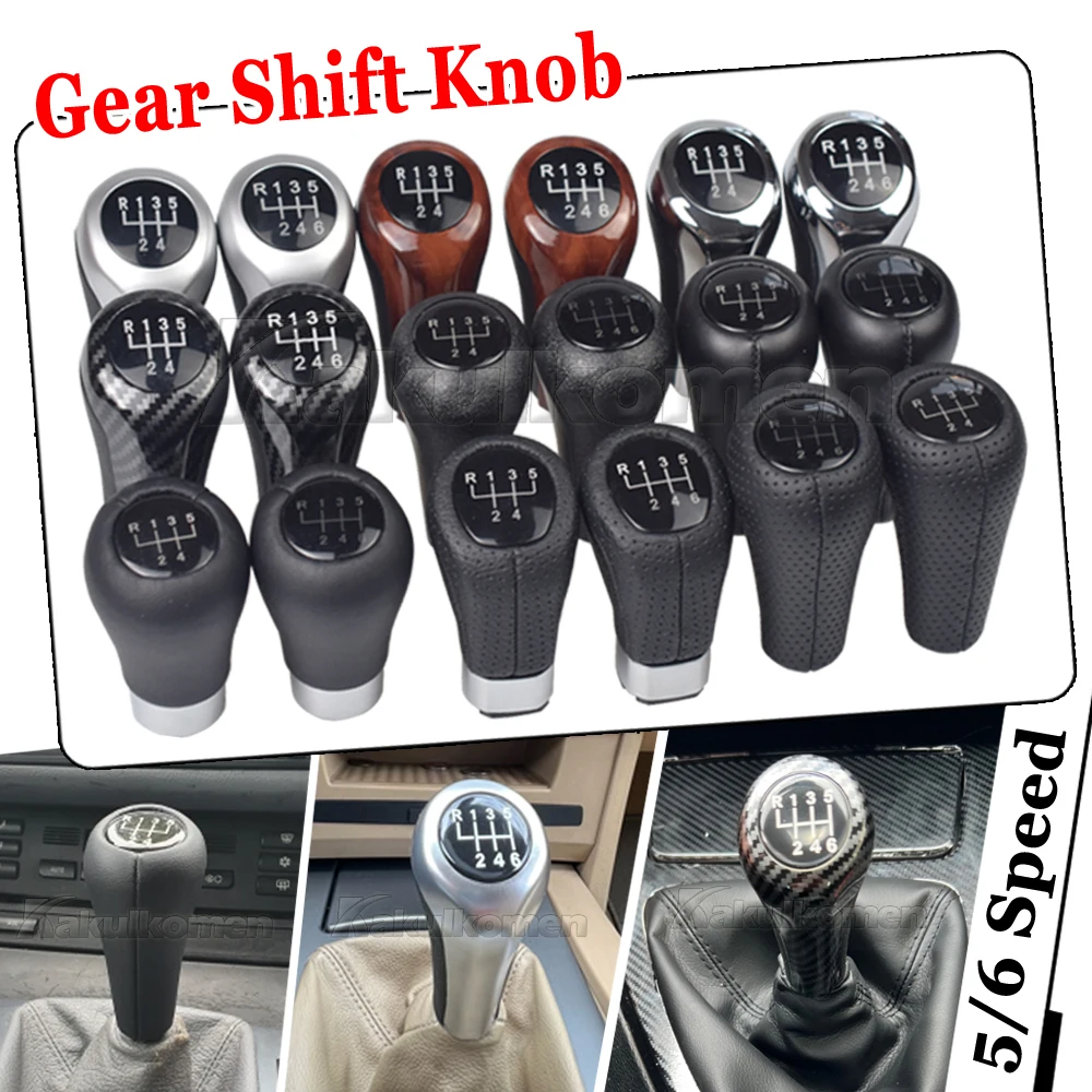56スピードギアシフトノブ,bmw e46 e53 e60 e61 e63 e65 e81 e82