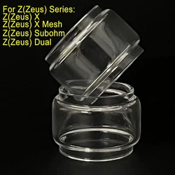 Clear Glass Tube For Zeus Subohm Dual Bubble Bulb Glass Tube For  ZX/Z/Zeus X Mesh II 2PCS Watercolor