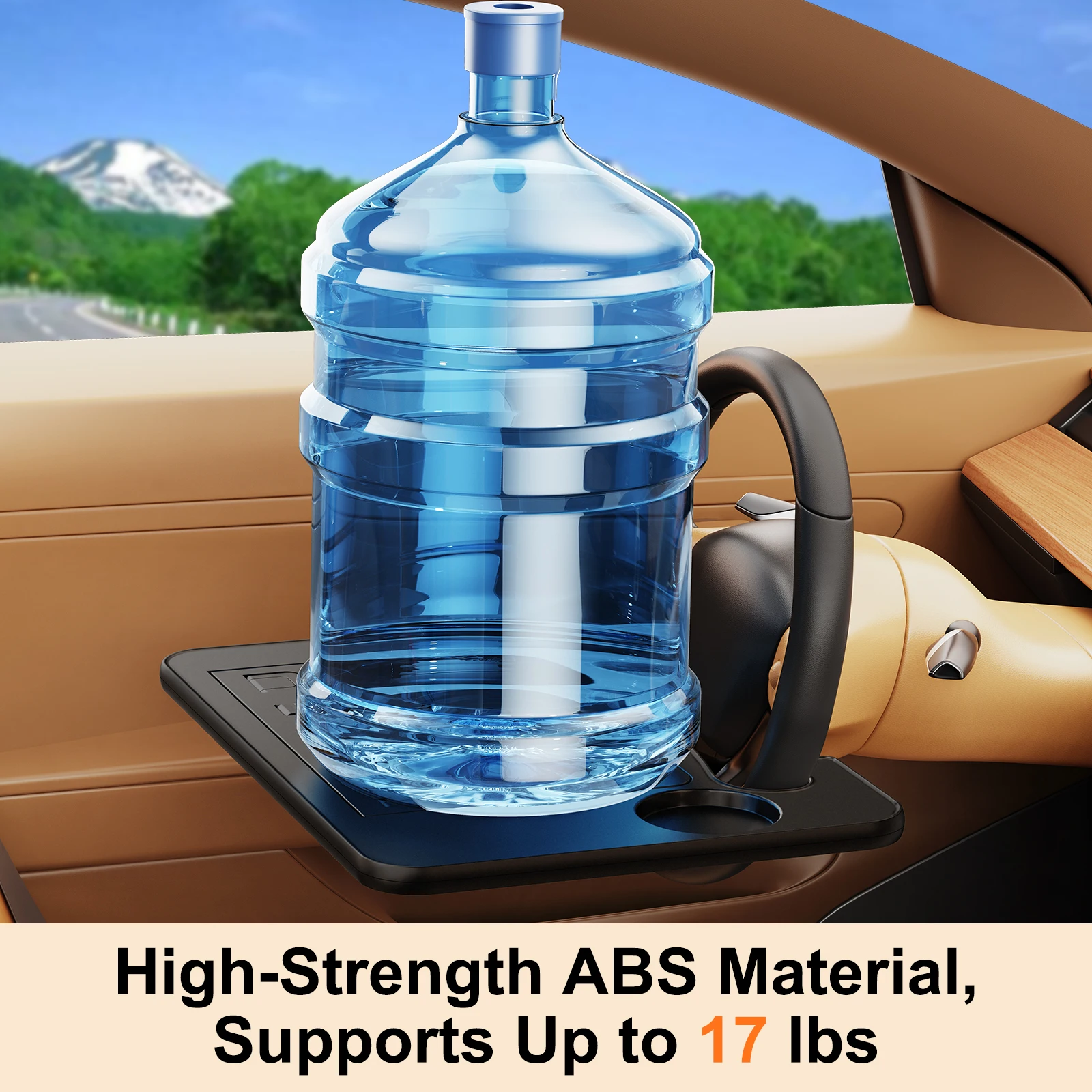 Eary Car Steering Wheel Tray Laptop Table With Seat Gap Filler Organizer For Driver Eating Work Road Trip Essentials Accessories