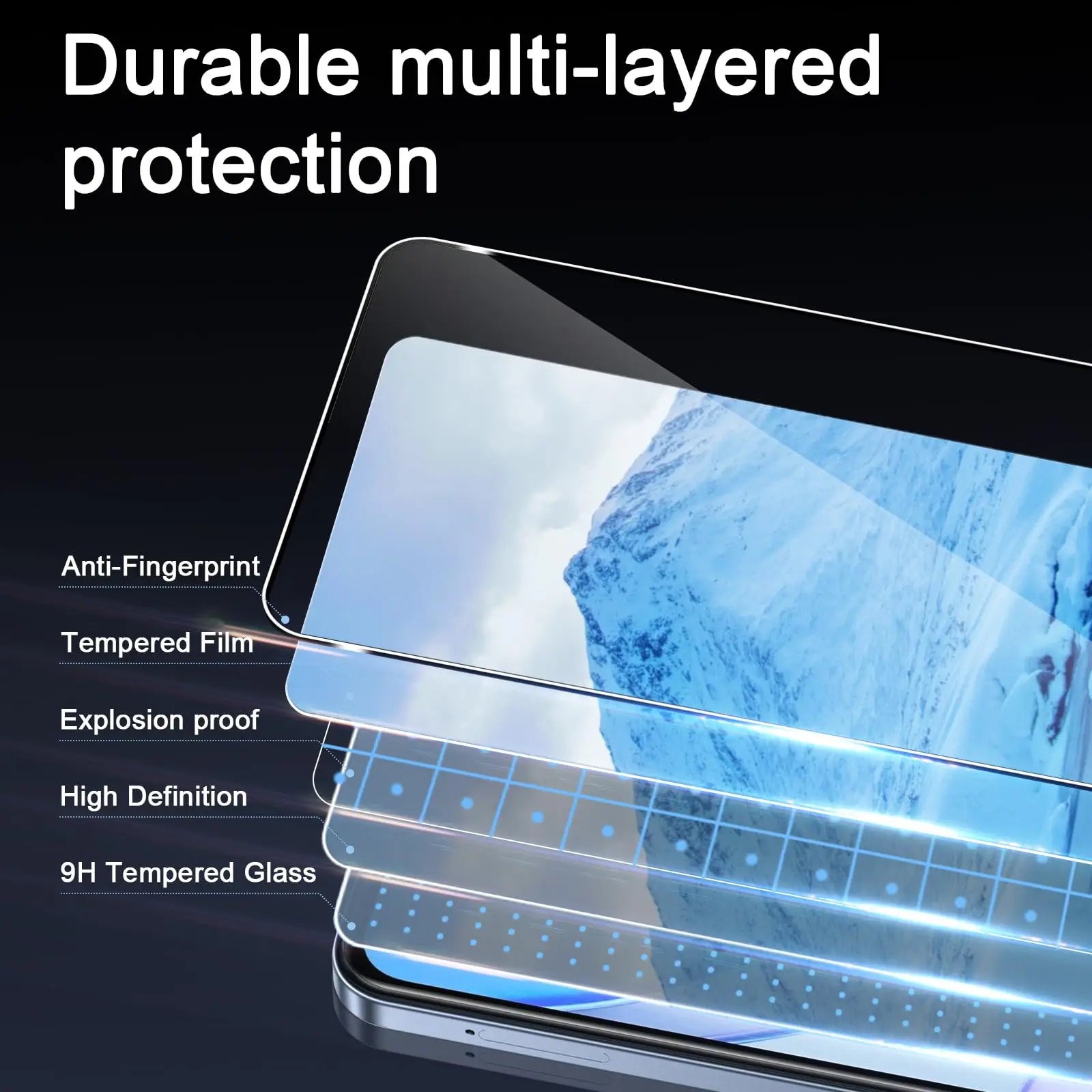 VIVO Y19s HD Crystal Tempered Glass Screen Protector - Premium 9H Anti-Scratch, Case-Friendly Design