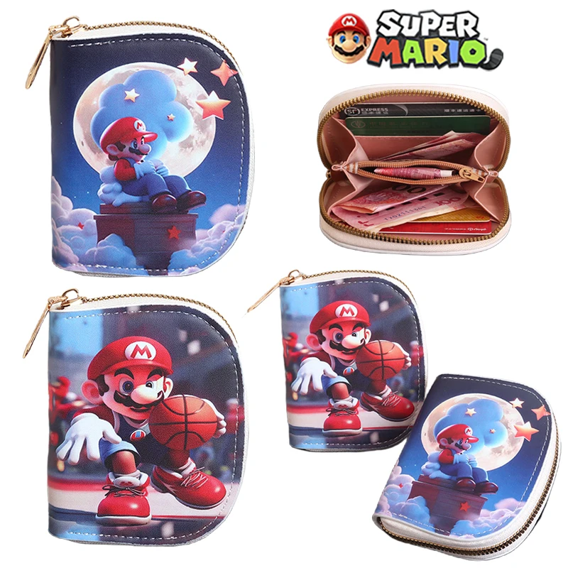 Portamonete Super Mario Bros Portamonete 3D Anime Portamonete Per Bambini Portamonete Corto Per Ragazzi E Ragazze Portamonete Multistrato Portatile