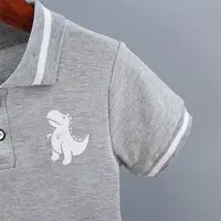 Été bébé garçon vêtements décontractés dessin animé dinosaure T-Shirt pantalon court 2 pièces/ensemble Sport enfants revers costumes enfants mode 0-5 ans 4